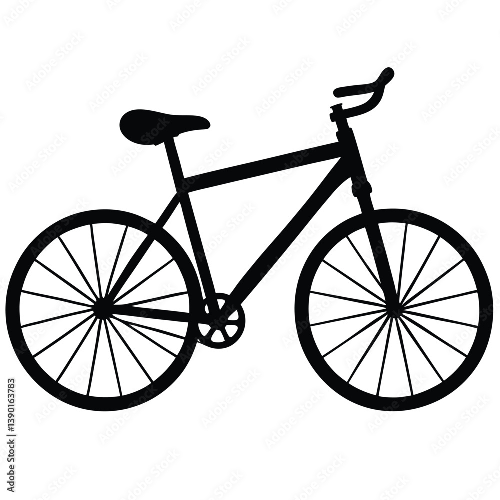 Fototapeta premium silhouette of a bike