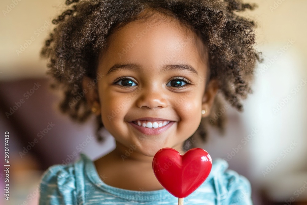 Valentine's day greeting and funny gift. Happy face cute brazilian toddler girl with small lollipop heart in hands. Love-filled child portrait. Valentine's day for families. Happy baby in lov. Valentine's day greeting and funny gift. Happy face cute brazilian toddler girl with small lollipop heart in hands. Love-filled child portrait. Valentine's day for families. Happy baby in lov.