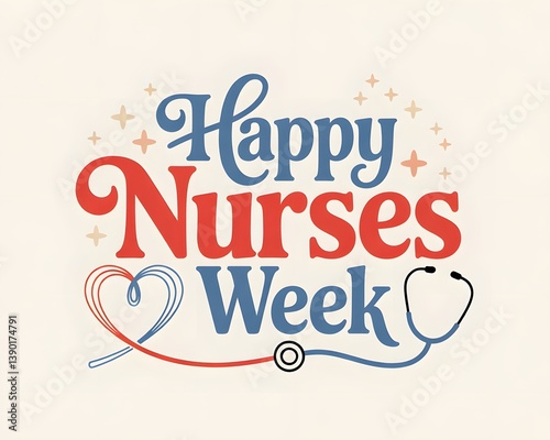National Nurses week is observed in United states from May 6 to 12 of each year, to mark the contributions that nurses make to society. Vector illustration.