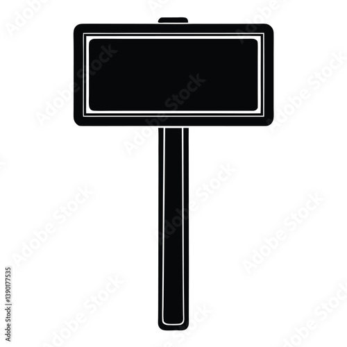 blank street sign