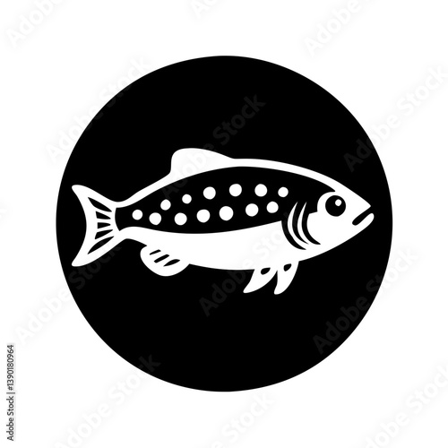 celestial pearl danio fish icon, celestial pearl danio fish line art - simple line art of celestial pearl danio fish, perfect for celestial pearl danio fish logos and icons