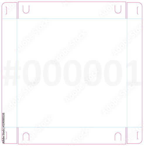 Primary Packaging Die Cut Boxes #000001; no need an adhesive, only fold it! - This file include Tray & it's own Closure; Applicable on paper substrates; Dimension around 178 x176 x 79 mm