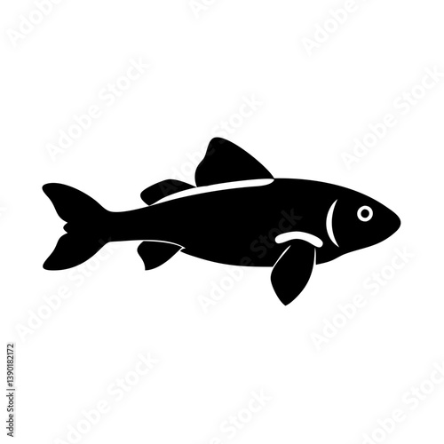 otocinclus fish icon, otocinclus fish line art - simple line art of otocinclus fish, perfect for otocinclus fish logos and icons