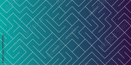 Maze pattern abstract background with colorful labyrinth for mobile lock screen, poster or wallpaper