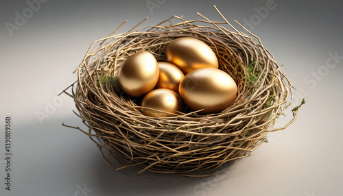 golden egg in nest