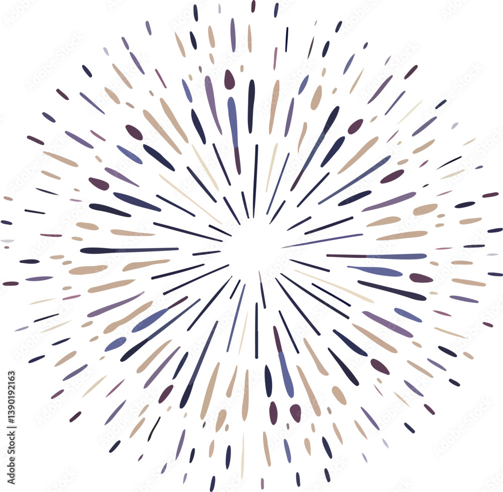 abstract radial burst with muted palette abstract radial burst with muted palette