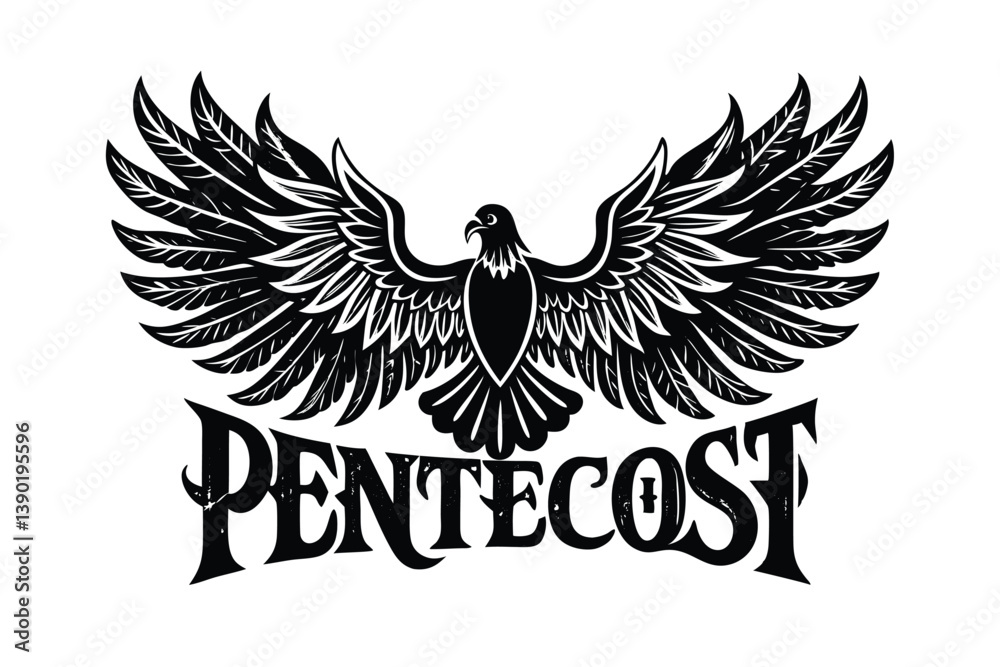 Fototapeta premium pentecost flyer