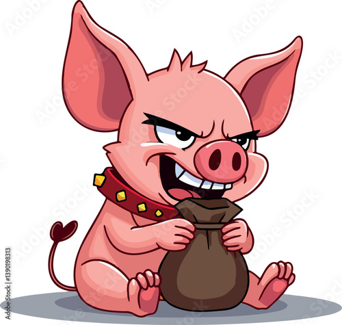 mischievous clutching a sack
