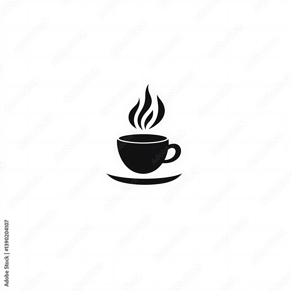 Obraz premium Hot Coffee Cup on Saucer