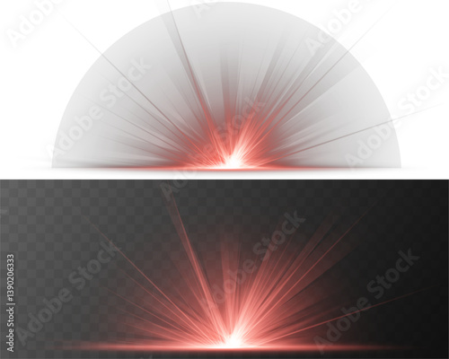Shimmering light flash erupts with star-dust brilliance. Bokeh particles swirl gently inside solar explosion ring. Glowing flare glistens sharply with radiant white center. Dust sparkle effect floats