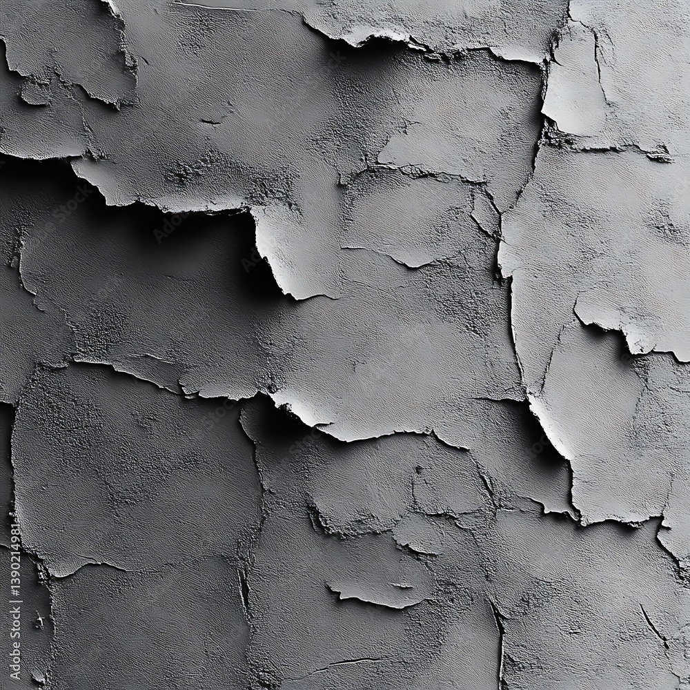 Naklejka premium Gray weathered stucco texture