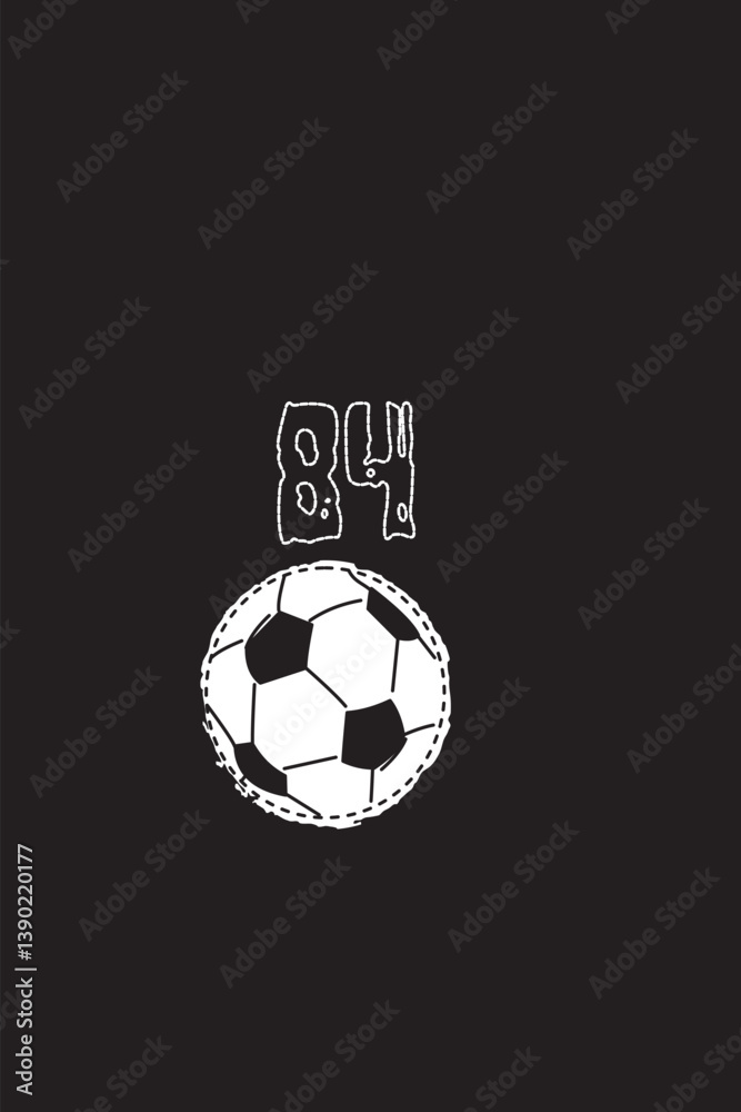 Obraz premium soccer ball on black background