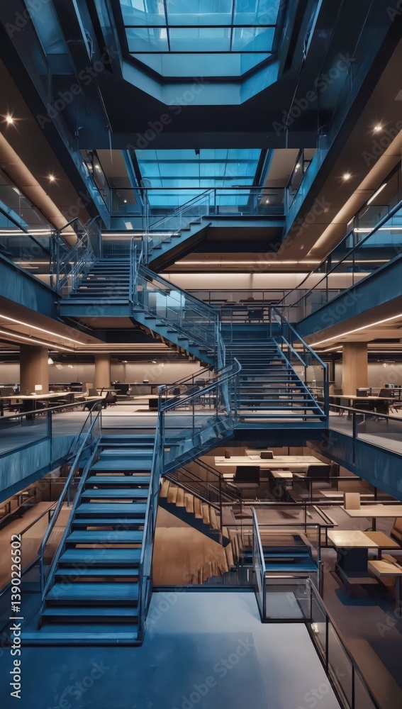 Obraz premium modern sleek office with minimalist and stylish decor