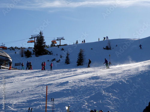 Grießenkareckabfahrt in Richtung Flachau