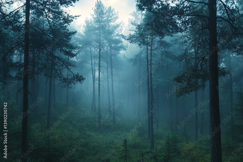 Obraz premium Misty Forest Enigma