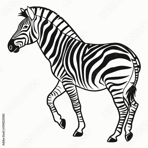 zebra silhouette