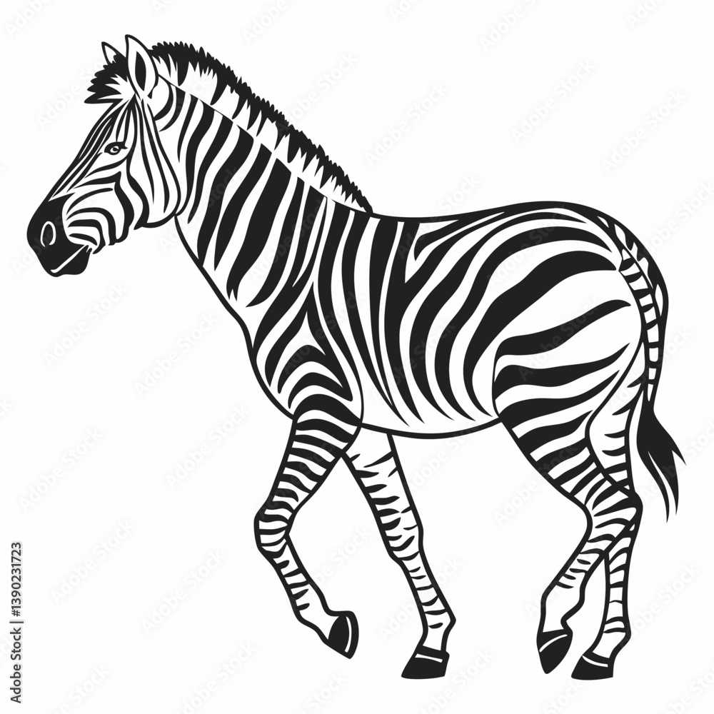 Fototapeta premium zebra silhouette