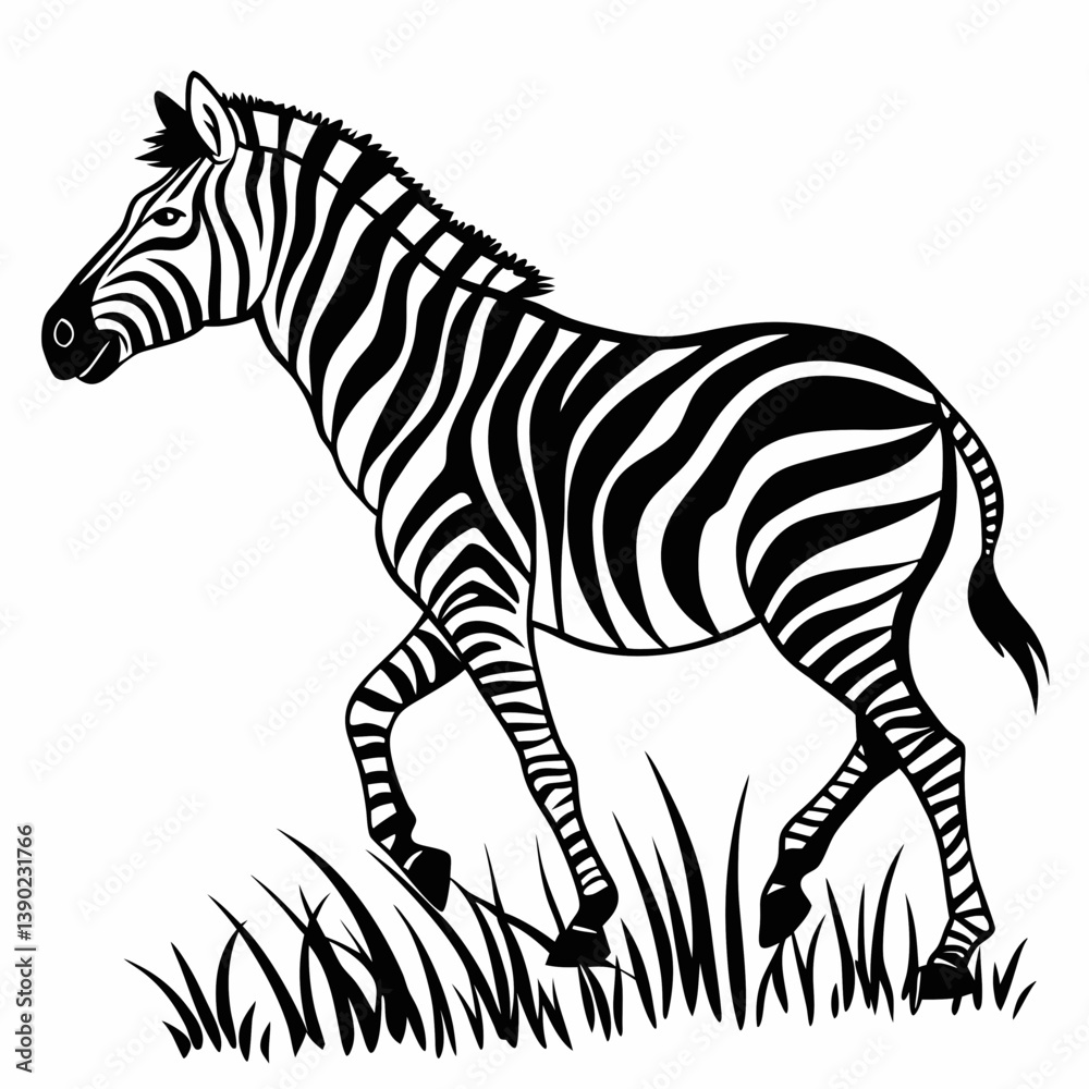 Fototapeta premium zebra silhouette
