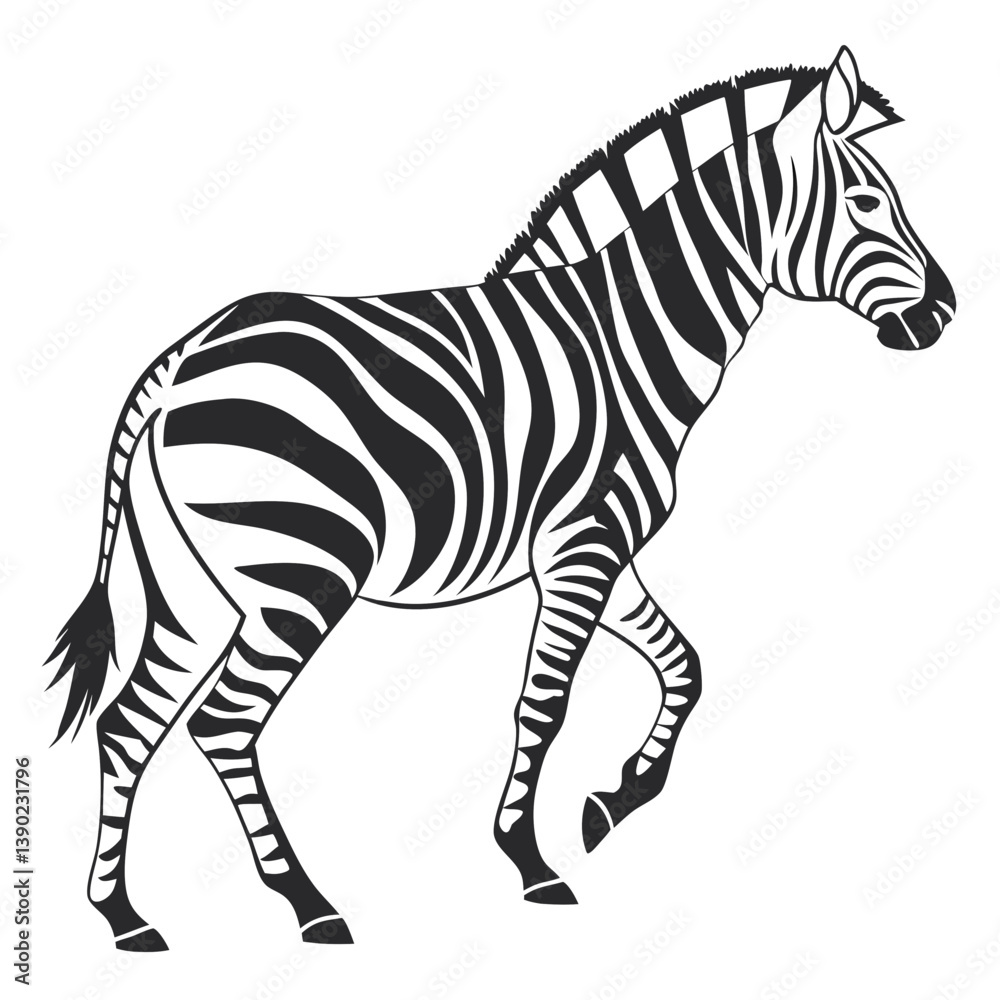 Fototapeta premium zebra silhouette