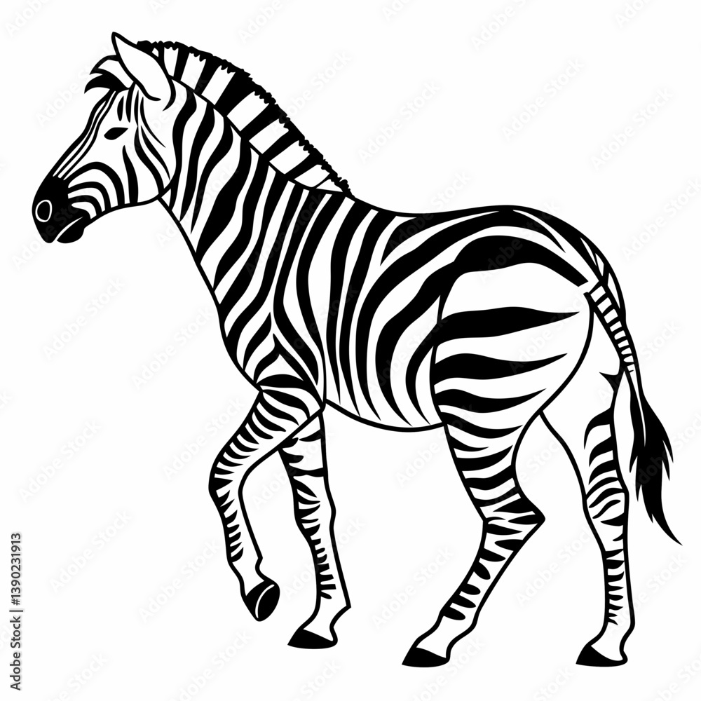 Fototapeta premium zebra silhouette