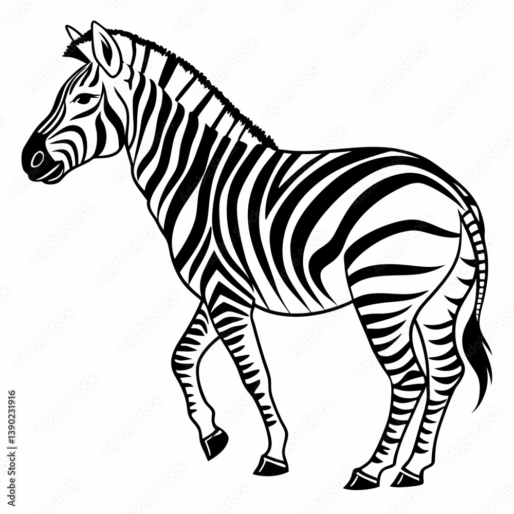 Obraz premium zebra silhouette