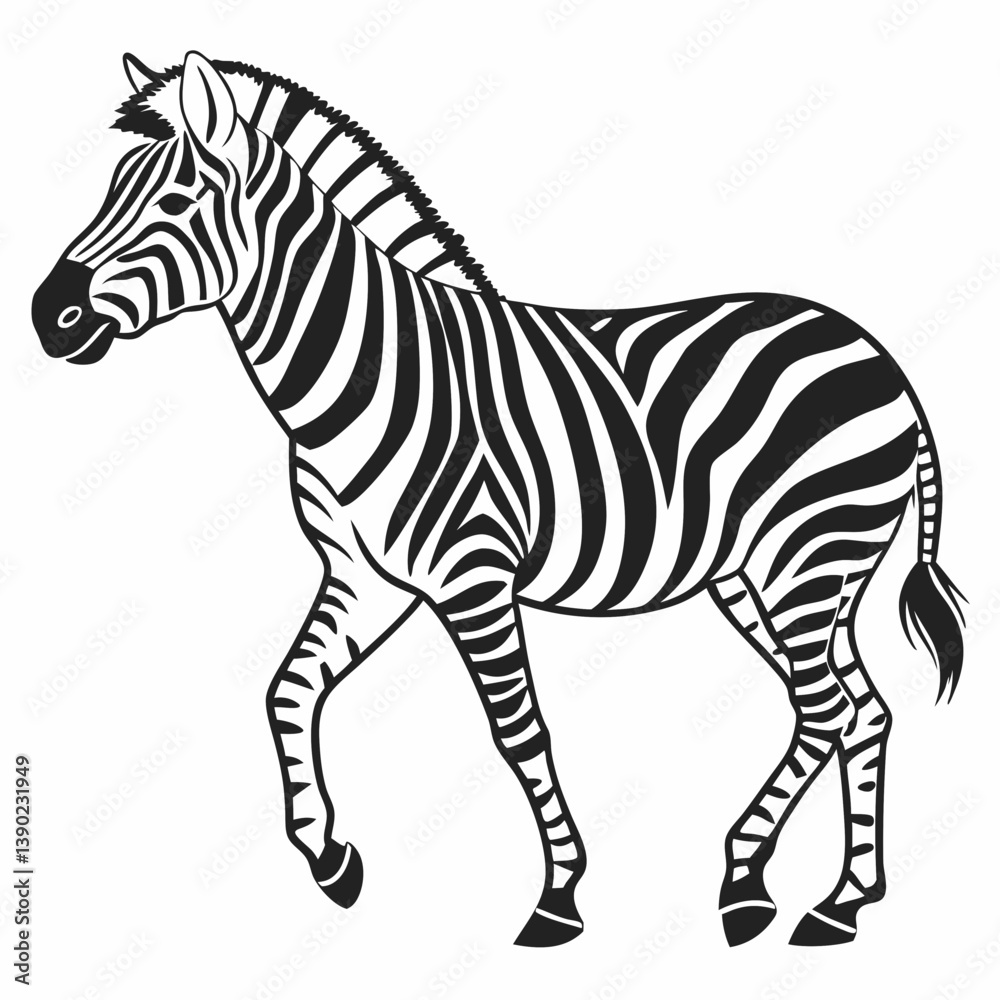 Fototapeta premium zebra silhouette