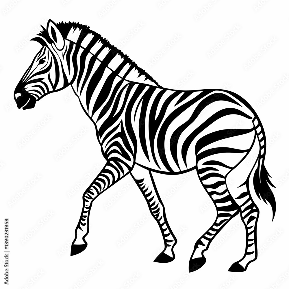 Obraz premium zebra silhouette