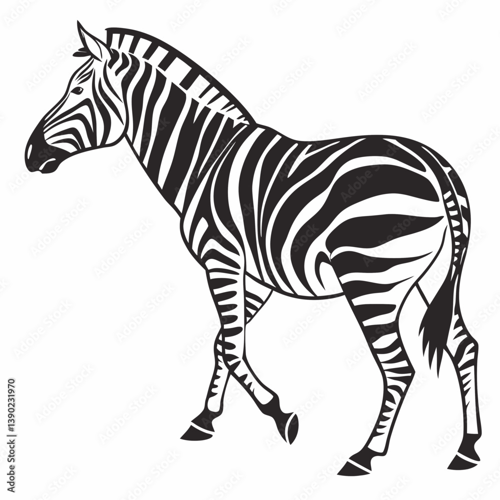Obraz premium zebra silhouette
