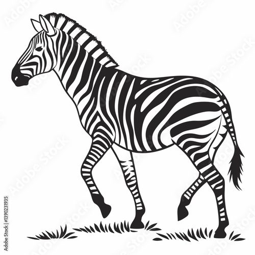 zebra silhouette
