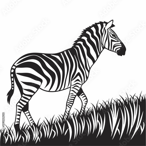 zebra silhouette