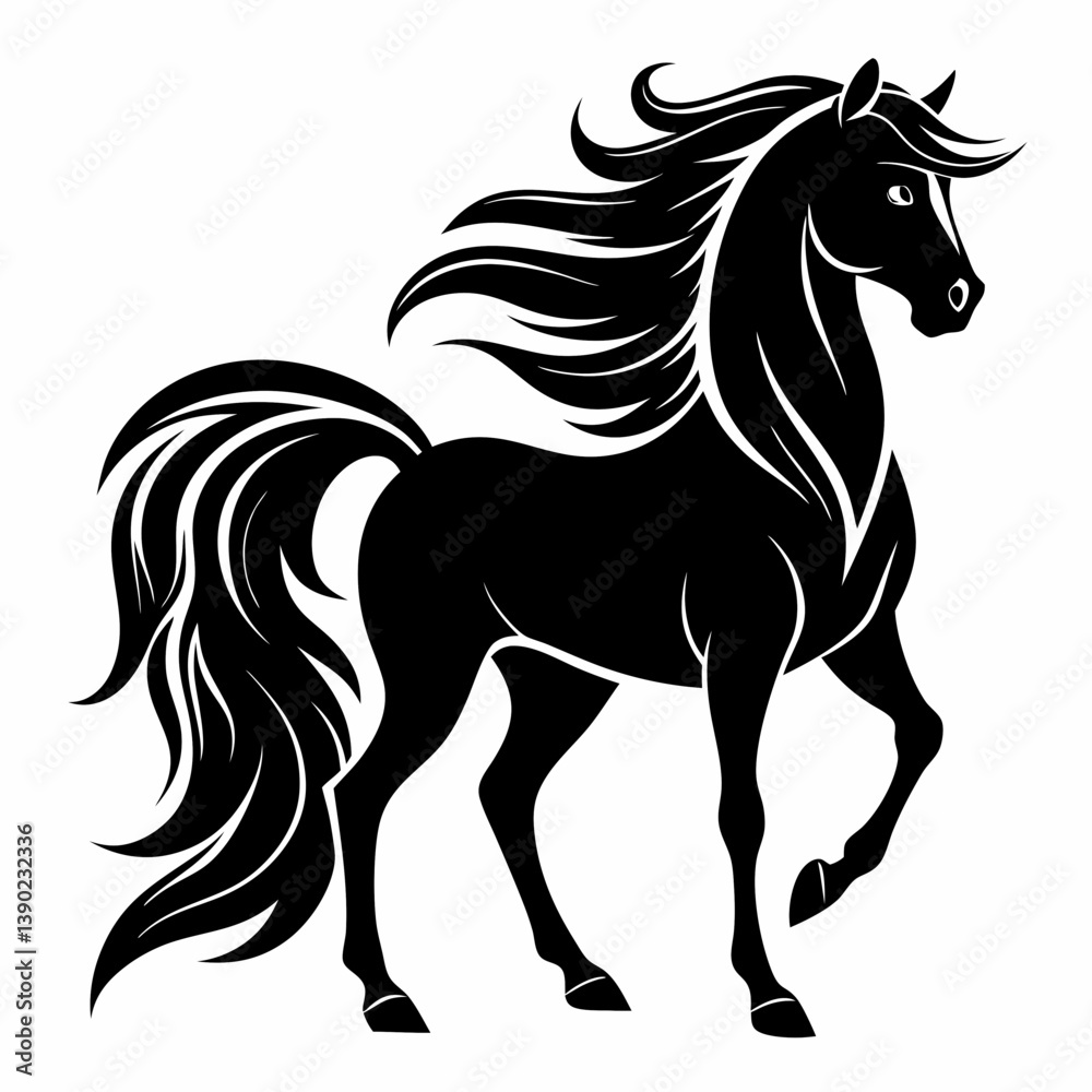 Fototapeta premium horse silhouette