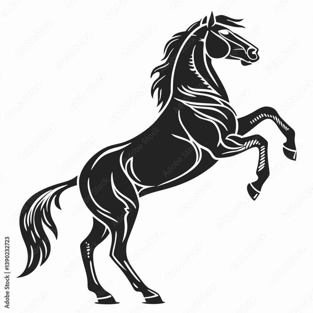 Obraz premium horse silhouette