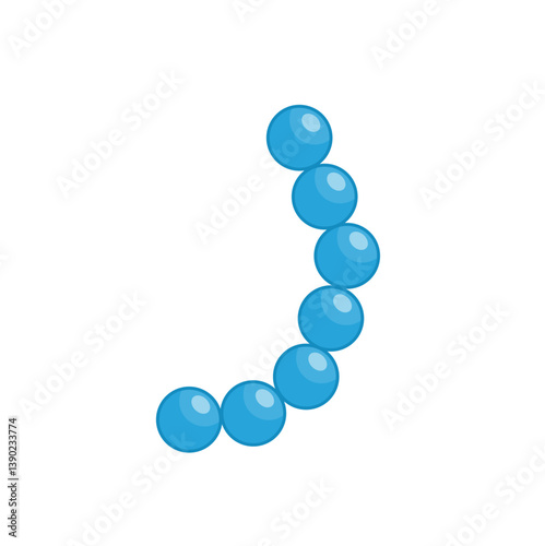 Glycolipid cell vector illustration. Structure of cell membrane.