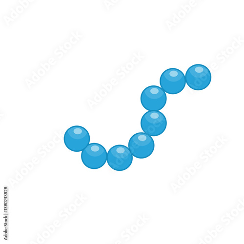 Glycolipid cell vector illustration. Structure of cell membrane.