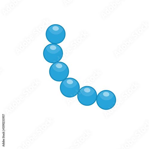 Glycolipid cell vector illustration. Structure of cell membrane.