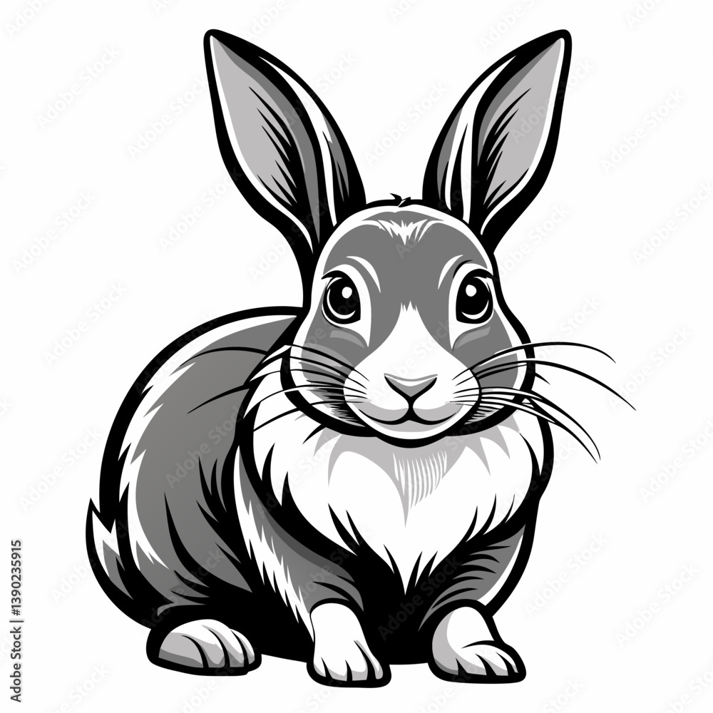 Obraz premium vector of a rabbit
