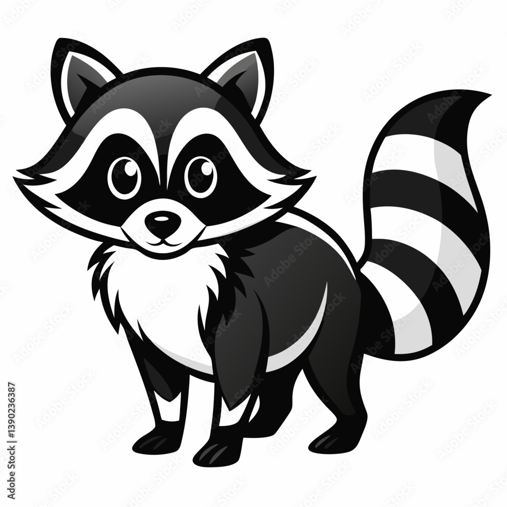 Obraz premium vector of a raccoon