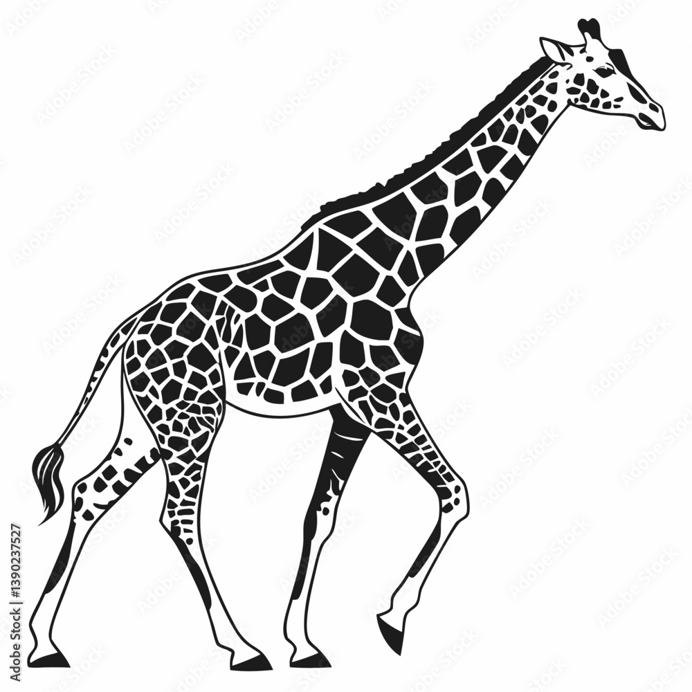 Naklejka premium giraffe vector illustration