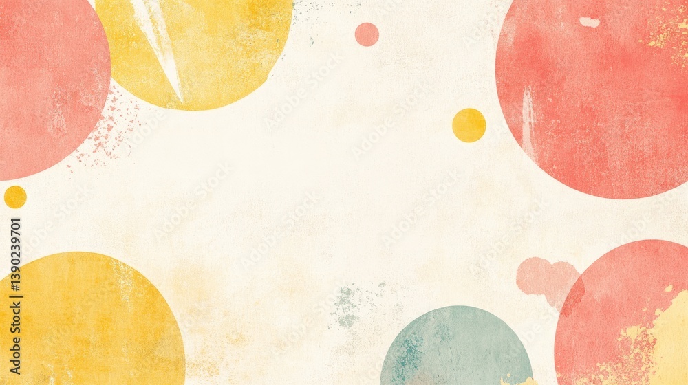 Abstract Colorful Background with Vibrant Shapes and Textures