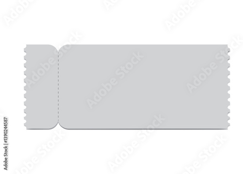 ticket vector template theater, cinema . Coupon, discount voucher mockup