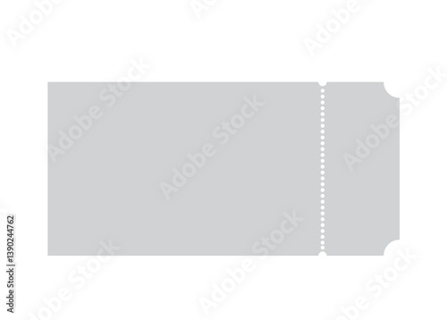 vector template theater, cinema ticket . Coupon, discount voucher mockup. Movie, carnival blank ticket . Concert, event, festival paper admit layout.
