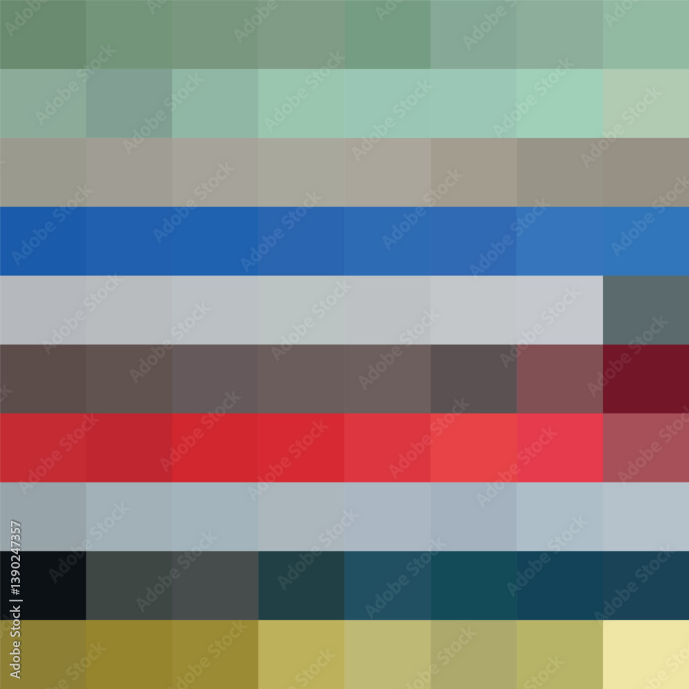 Fototapeta premium Abstract Pixelated Color Palette with Stripes