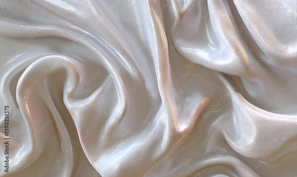 Obraz premium Smooth cartoon plaster, isolated glossy render, over subtle texture fabric.