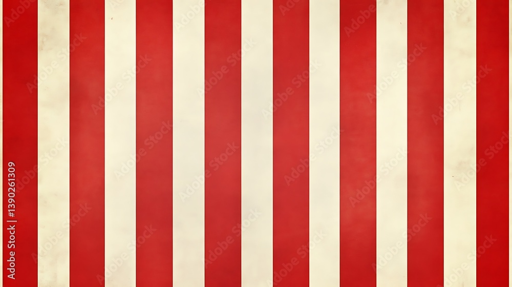 Red and white vertical stripes on textured background. Red and white vertical stripes on textured background.