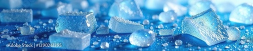 Pattern of ice crystals forming a beautiful and abstract background,  frost,  icy