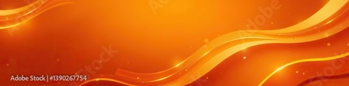 Luxurious orange background with elegant gold lines, perfect for sales, ads, events, web banners,  events,  awards