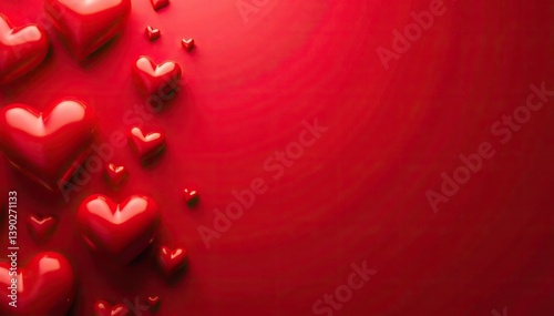 Red hearts pattern background for Valentine's Day,  pattern,  abstract