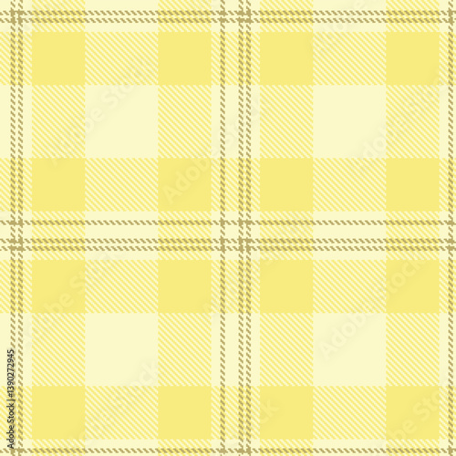 Plaid pattern seamless. Cool ivory & Sandy khaki Tartan Fabric Design. 