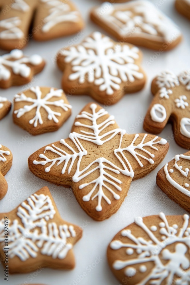 Fototapeta premium Cookies on Table with Icing