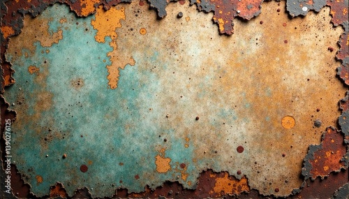 Rustic and weathered oxide grunge background with peeling paint and gritty texture,  chipped,  patina